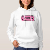 Roze Film Ticket Dames Hoodie (Voorkant)