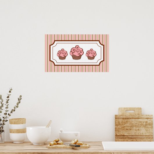 Roze filmkunst poster (Keuken)