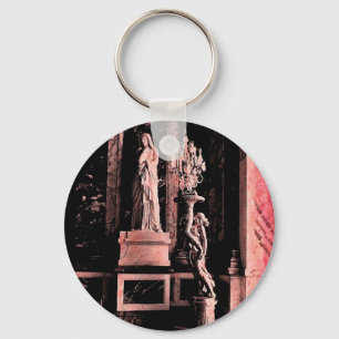 Roze Fisheye Versailles Statue Sleutelhanger
