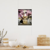 Roze flacon Abstract Poster (Keuken)