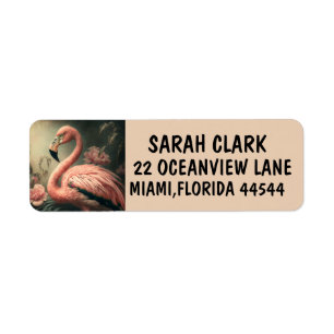 ROZE FLAMIMGO ART RETOURADRES LABELS