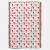 Roze flamingo Animal Kerstkerstmis Deken (Voorkant Verticaal)