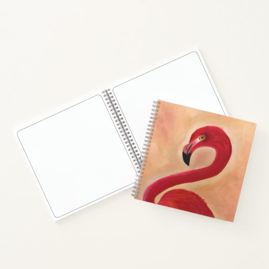 Roze Flamingo Art Notitieboek (Binnen)