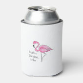 Roze flamingo Bachelorette Bride's Flocking Tribe Blikjeskoeler (Blikje Voorkant)