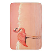 Roze flamingo badmat (Voorkant Verticaal)