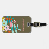 Roze Flamingo Bagagelabel (Voorkant horizontaal)