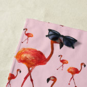 Roze flamingo Beach Towel Strandlaken (In situ)