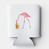 Roze Flamingo Beer Lover Blikjeskoeler (Achterkant)
