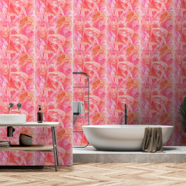 Roze Flamingo Behang