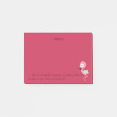 Roze flamingo Bijbelversie Post-it® Notes (Voorkant)