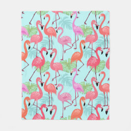 Roze Flamingo Bird Fleece Blanket Gift