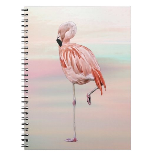Roze Flamingo Bird Journal Notitieboek (Voorkant)