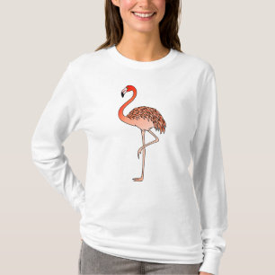 Roze Flamingo Bird Lineart-57667 T-shirt
