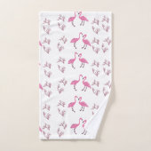 Roze Flamingo Birds Bad Handdoek (Handdoek)