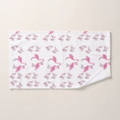 Roze Flamingo Birds Bad Handdoek (Handdoek)