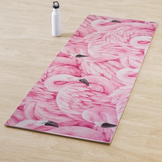Roze Flamingo Birds Yogamat (In situ)
