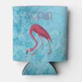 roze flamingo blikjeskoeler (Voorkant)