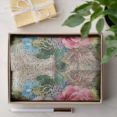 Roze Flamingo &  Bloemen Decoupage Tissuepapier (Geschenk)