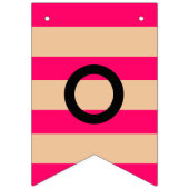 Roze flamingo Bunting Banner (Tweede vlag)