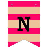 Roze flamingo Bunting Banner (Derde vlag)