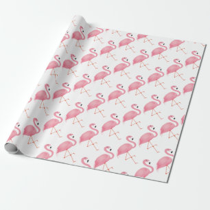 Roze flamingo cadeaupapier