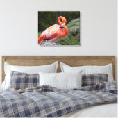 Roze Flamingo Canvas Afdruk (Insitu (Slaapkamer))