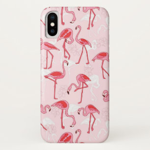 Roze flamingo iPhone x hoesje