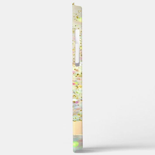 Roze Flamingo Crown Glitter Bokeh Confetti Case-Mate iPhone Case (Achterkant / Links)