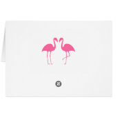 Roze Flamingo Dank u Tropische bruiloft P (Achterkant Horizontaal)