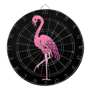 roze flamingo dartbord