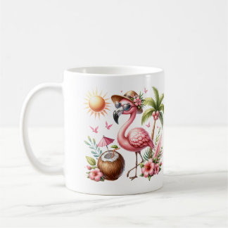 Roze Flamingo Design Koffiemok
