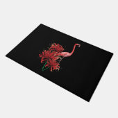 Roze Flamingo Deurmat (Schuin)