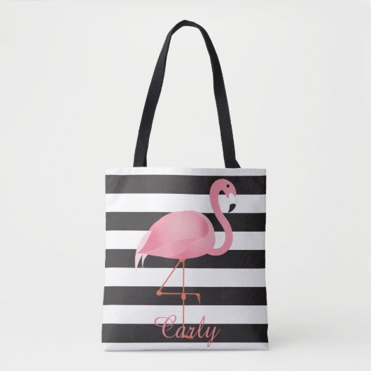 Roze flamingo diaper tas (Voorkant)