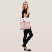 roze flamingo douane canvas tas personaliseert het (Op model)