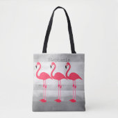 roze flamingo douane canvas tas personaliseert het (Voorkant)
