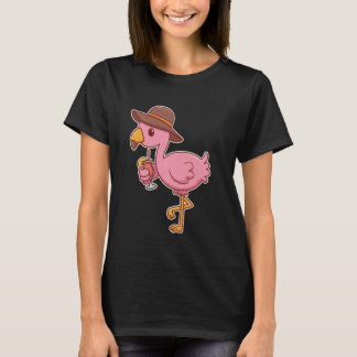 Roze flamingo Drink cocktail T-shirt