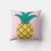 Roze Flamingo en ananassen Kussen (Achterkant)