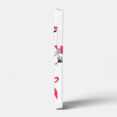 Roze Flamingo en Palm Tree Pattern Case-Mate iPhone Case (Achterkant / Links)