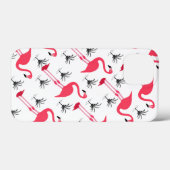 Roze Flamingo en Palm Tree Pattern Case-Mate iPhone Case (Achterkant (horizontaal))