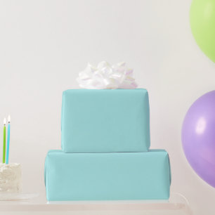 Roze Flamingo en Palmbomen op Teal Cadeaupapier