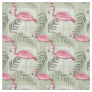 Roze flamingo en verbinding stof