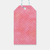 Roze Flamingo Favor Dank u Label Cadeaulabel (Achterkant)