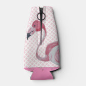 Roze Flamingo Flamingo Trellis Flesjeskoeler (Achterkant)