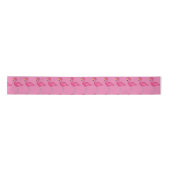 Roze Flamingo Flamingos Tropical Bird Ribbon Lint (Voorkant)