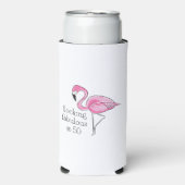Roze Flamingo Flocking Fabulous bij Fifty (Seltzer Voorkant)