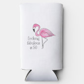 Roze Flamingo Flocking Fabulous bij Fifty (Voorkant)