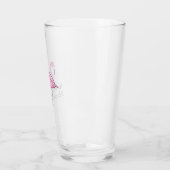 Roze flamingo Flocking Fabulous Glas (Links)