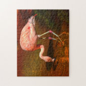 Roze Flamingo Florida. Legpuzzel (Verticaal)