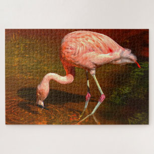 Roze Flamingo Florida. Legpuzzel