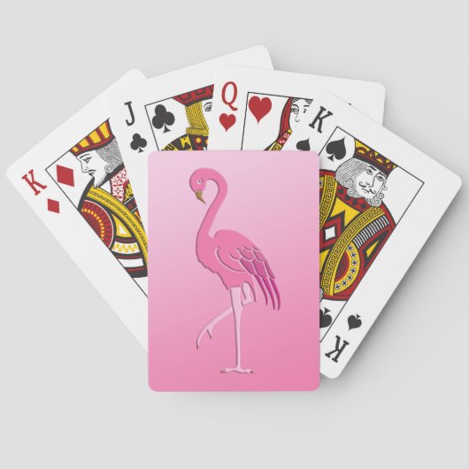  Roze Flamingo Fuchsia en Bleek Roze Pokerkaarten (Achterkant)